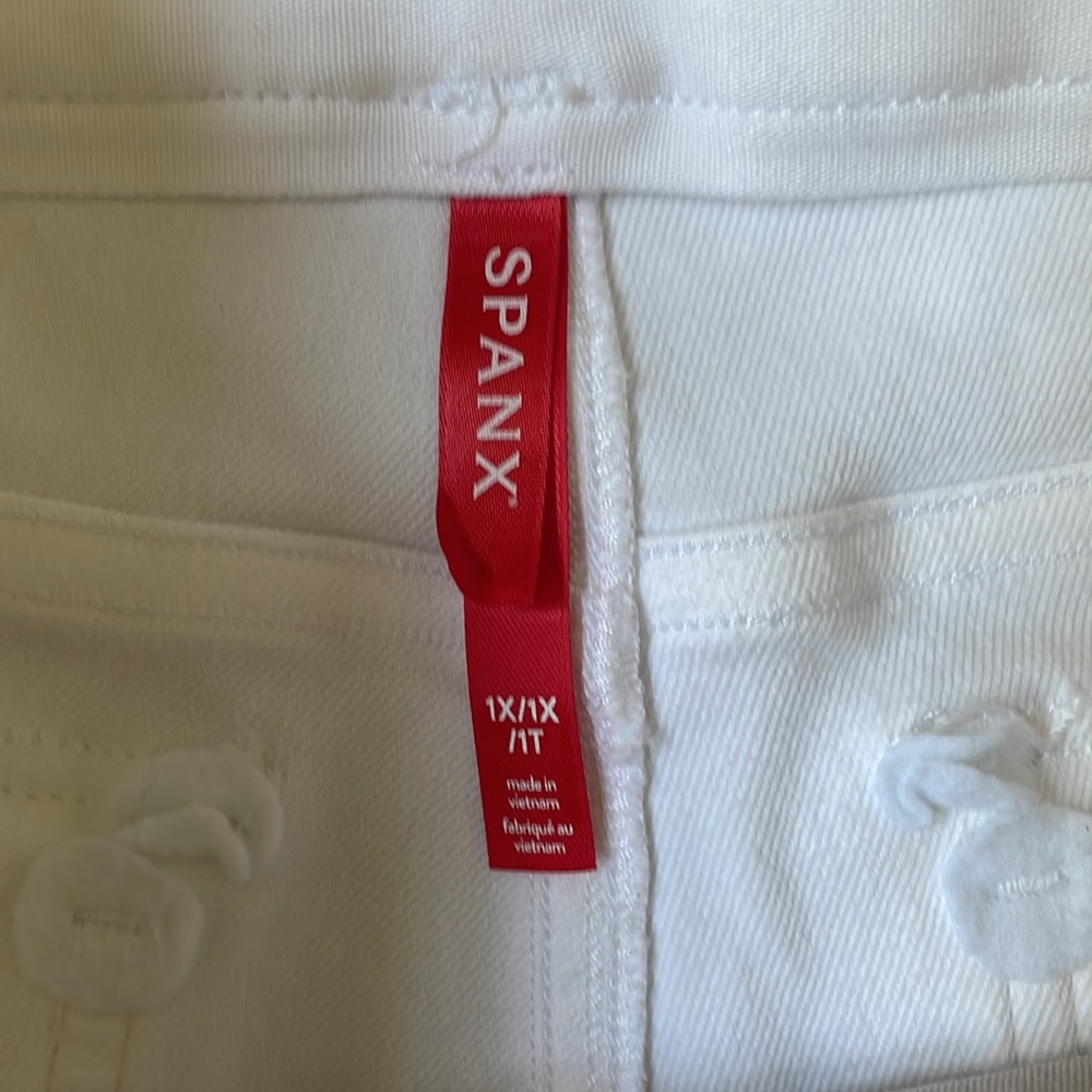 SPANX Ivory Ankle-Length Trousers - Picture 9 of 15